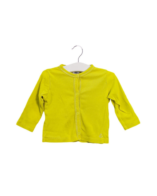 A Yellow Cardigans from Petit Bateau in size 3-6M for girl. (Front View)