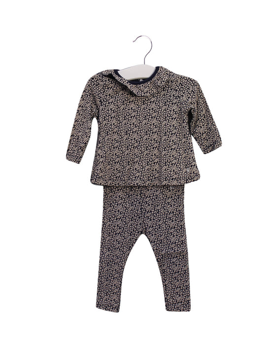 A Brown Leggings Sets from Petit Bateau in size 3-6M for girl. (Front View)