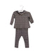 A Brown Leggings Sets from Petit Bateau in size 3-6M for girl. (Front View)