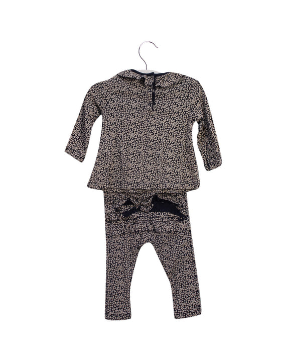 A Brown Leggings Sets from Petit Bateau in size 3-6M for girl. (Back View)