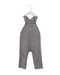 A Grey Long Overalls from Petit Bateau in size 2T for girl. (Front View)