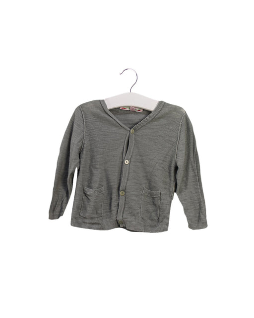 A Green Cardigans from Bonpoint in size 12-18M for girl. (Front View)