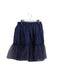 A Navy Mid Skirts from Il Gufo in size 12Y for girl. (Front View)