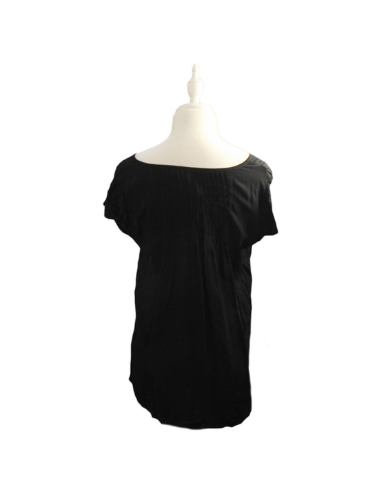 A Black Short Sleeve Tops from Seraphine in size XS for maternity. (Back View)