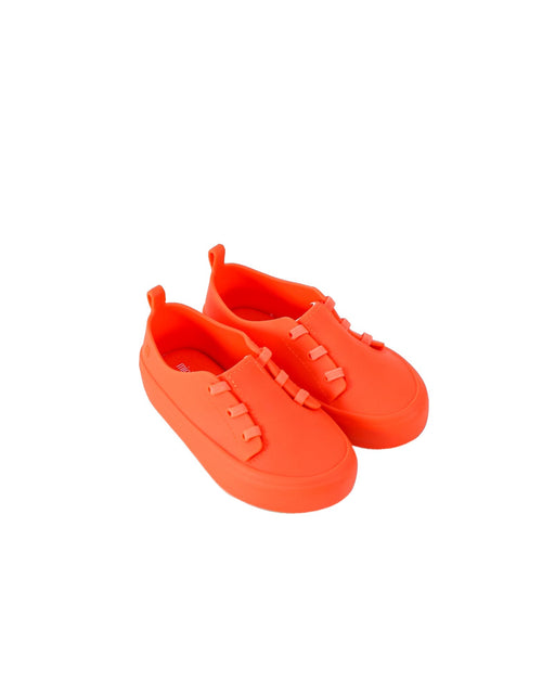 A Orange Sneakers from Mini Melissa in size 4T for neutral. (Front View)