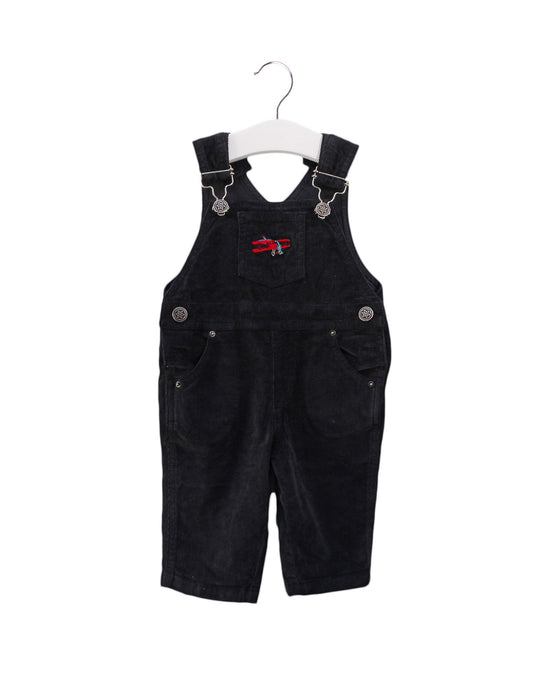 A Black Long Overalls from Thomas Brown in size 6-12M for neutral. (Front View)