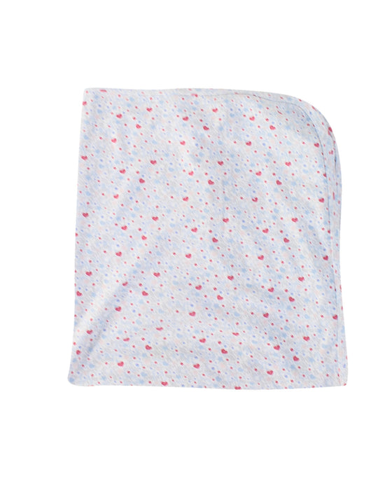 A Blue Blankets from The Little White Company in size 0-3M for girl. (Back View)