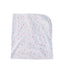 A Blue Blankets from The Little White Company in size 0-3M for girl. (Back View)