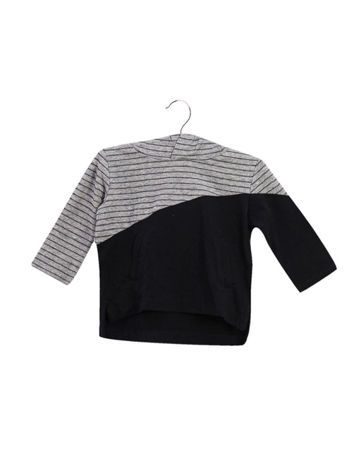 A Grey Long Sleeve Tops from miles baby in size 3-6M for boy. (Front View)