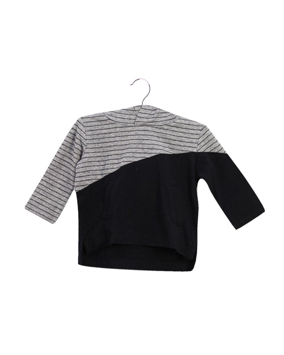A Grey Long Sleeve Tops from miles baby in size 3-6M for boy. (Front View)