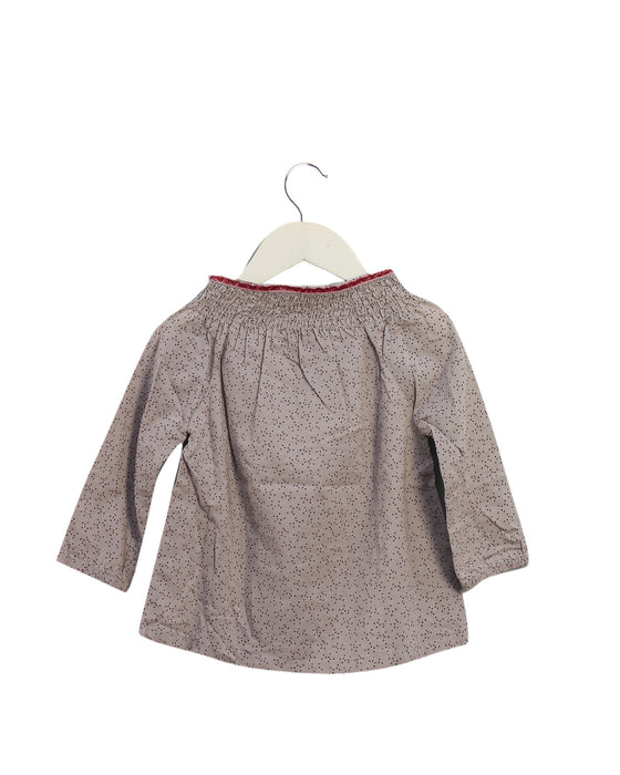A Grey Long Sleeve Tops from Excuse My French in size 2T for girl. (Back View)
