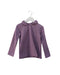 A Purple Long Sleeve Tops from Kingkow in size 4T for girl. (Front View)