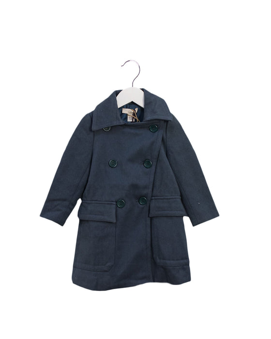 A Teal Coats from Stella McCartney in size 2T for girl. (Front View)