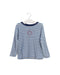 A Blue Long Sleeve Tops from Petit Bateau in size 3T for girl. (Front View)