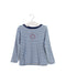 A Blue Long Sleeve Tops from Petit Bateau in size 3T for girl. (Front View)