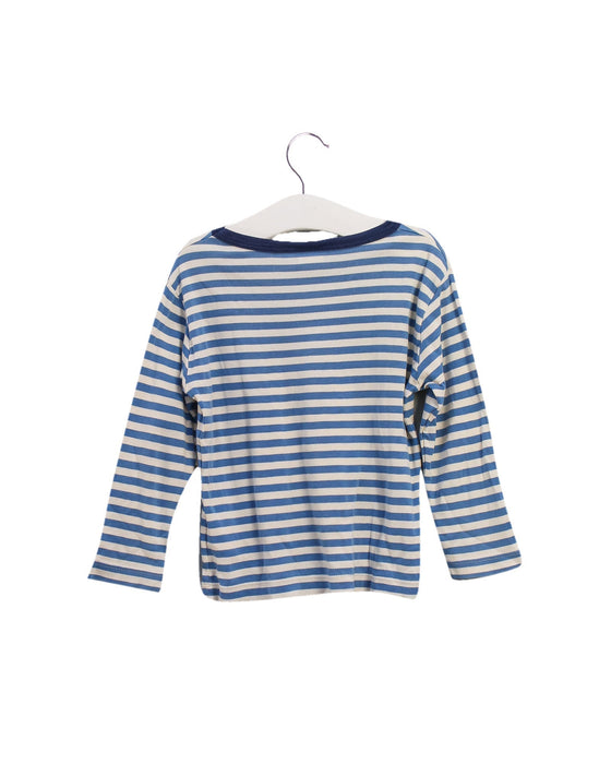 A Blue Long Sleeve Tops from Petit Bateau in size 3T for girl. (Back View)