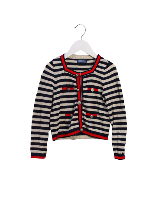 A Navy Cardigans from Nicholas & Bears in size 6T for girl. (Front View)