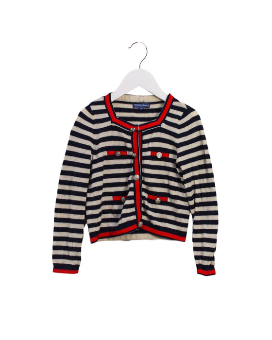 A Navy Cardigans from Nicholas & Bears in size 6T for girl. (Front View)