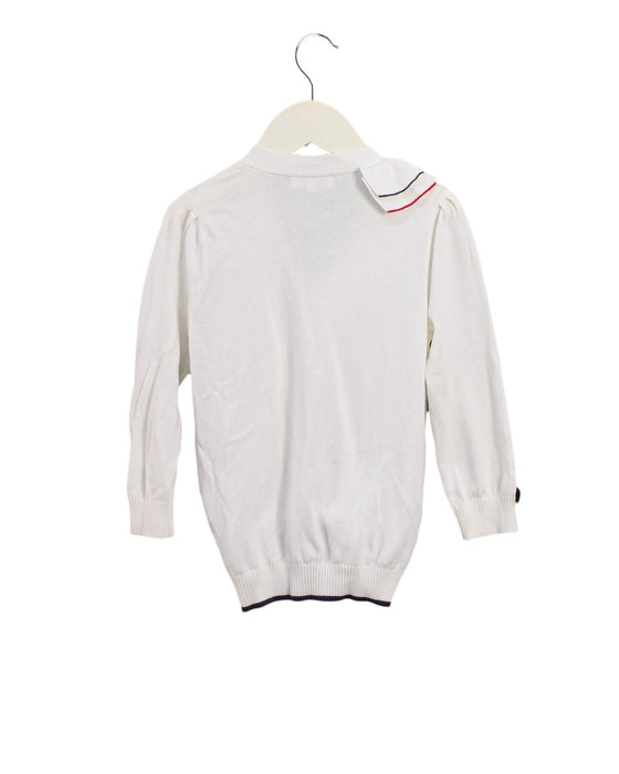 A White Cardigans from Nicholas & Bears in size 6T for girl. (Back View)