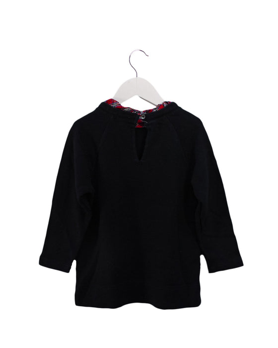 A Black Knit Sweaters from Crewcuts in size 6T for girl. (Back View)