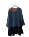 A Blue Long Sleeve Dresses from Motoreta in size 6T for girl. (Back View)
