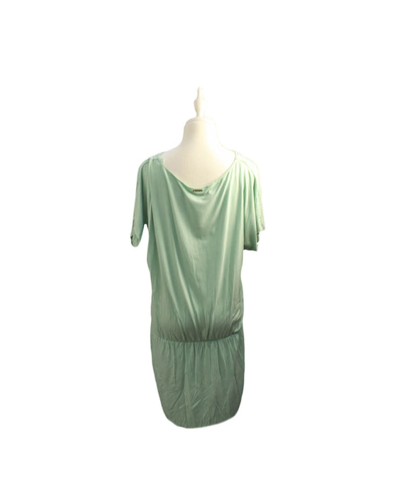 A Green Short Sleeve Dresses from 9fashion in size S for maternity. (Back View)
