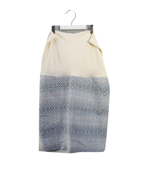 A Blue Mid Skirts from Paulina in size S for maternity. (Front View)