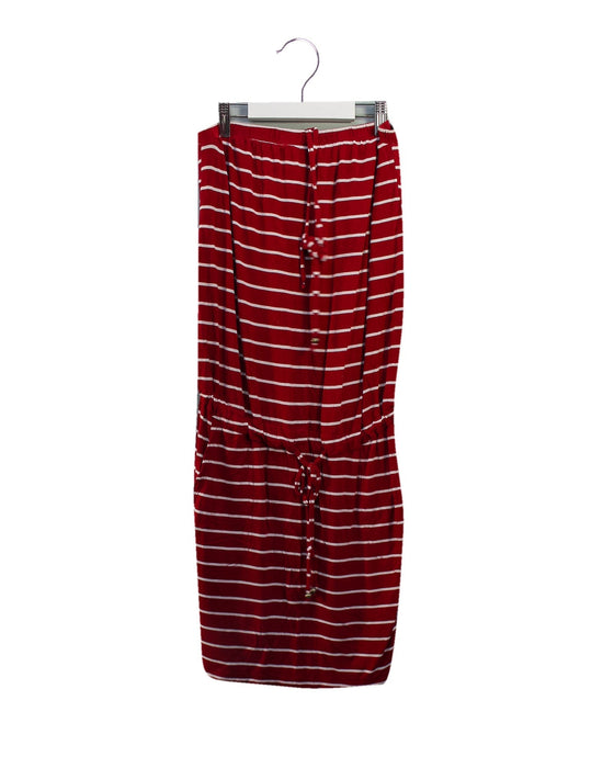 A Red Long Skirts from Jules & Jim in size S for maternity. (Front View)