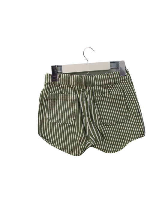 A Green Shorts from Velveteen in size 6T for girl. (Back View)