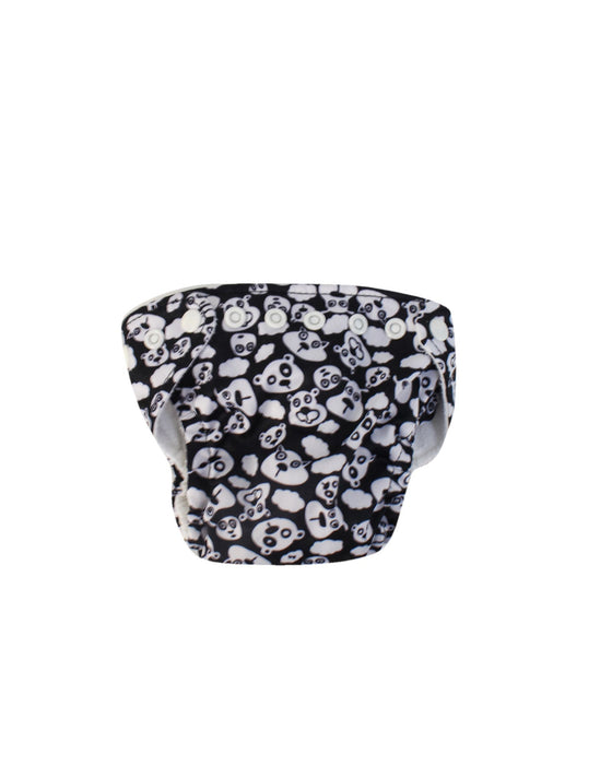 A Black Cloth Diapers from Charlie Banana in size O/S for boy. (Front View)