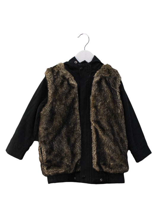 A  Puffer/Quilted Jackets from A for Apple in size 4T for girl. (Front View)