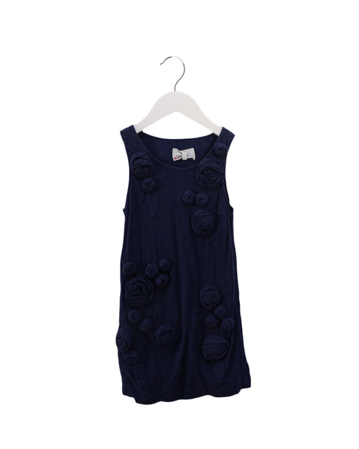 A Blue Sleeveless Dresses from Phillip Lim in size 5T for girl. (Front View)