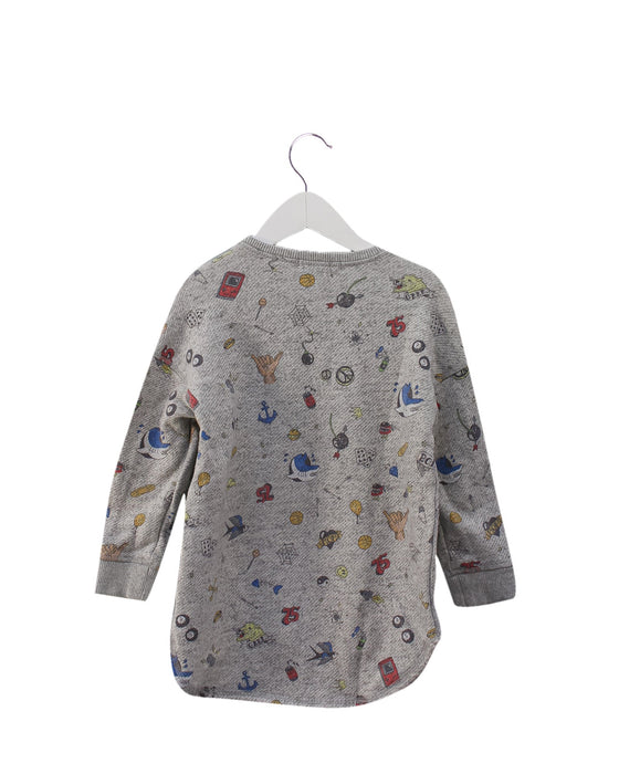 A Grey Crewneck Sweatshirts from Bonpoint in size 4T for girl. (Back View)