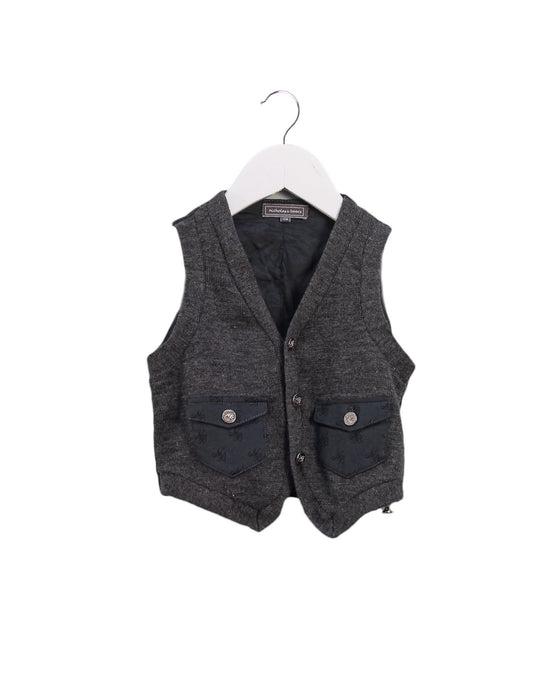 A Grey Suit Vests from Nicholas & Bears in size 6-12M for boy. (Front View)