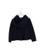 A Navy Zippered Sweatshirts from Mayoral in size 5T for girl. (Back View)
