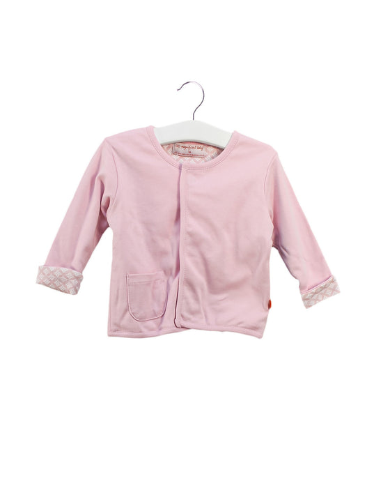 A Pink Cardigans from Magnificent Baby in size 6-12M for girl. (Front View)