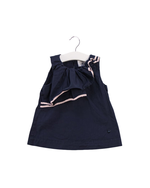 A Navy Sleeveless Tops from Armani in size 2T for girl. (Front View)