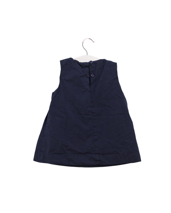 A Navy Sleeveless Tops from Armani in size 2T for girl. (Back View)