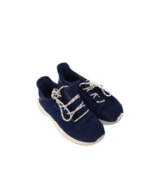 A Navy Sneakers from Adidas in size 6T for boy. (Front View)