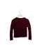 A Burgundy Cardigans from Velveteen in size 4T for girl. (Back View)