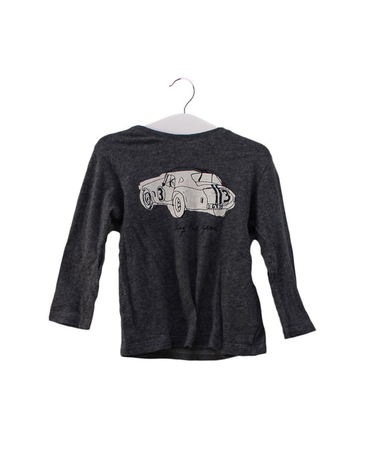 A Grey Long Sleeve Tops from Bonpoint in size 6-12M for boy. (Front View)