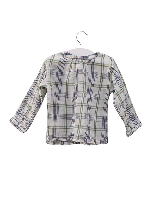 A White Long Sleeve Tops from Bonpoint in size 12-18M for girl. (Front View)