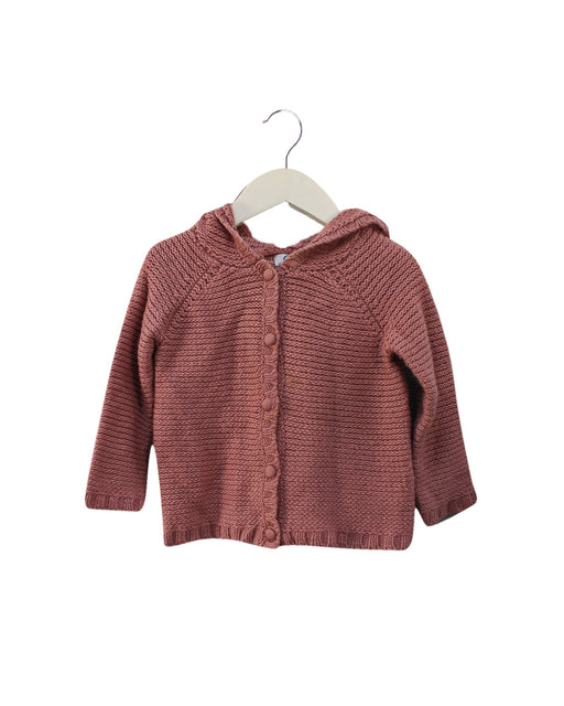 A Pink Cardigans from CdeC in size 12-18M for girl. (Front View)