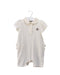 A Ivory Short Sleeve Rompers from Moncler in size 6-12M for girl. (Front View)