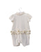 A Ivory Short Sleeve Rompers from Moncler in size 6-12M for girl. (Back View)