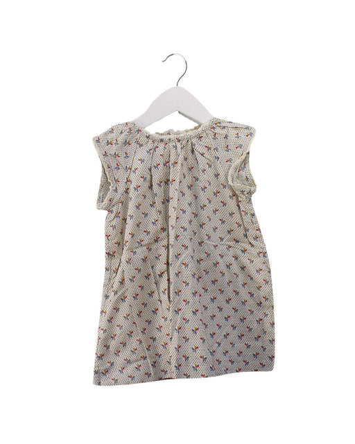 A Ivory Short Sleeve Dresses from Bonpoint in size 12-18M for girl. (Front View)