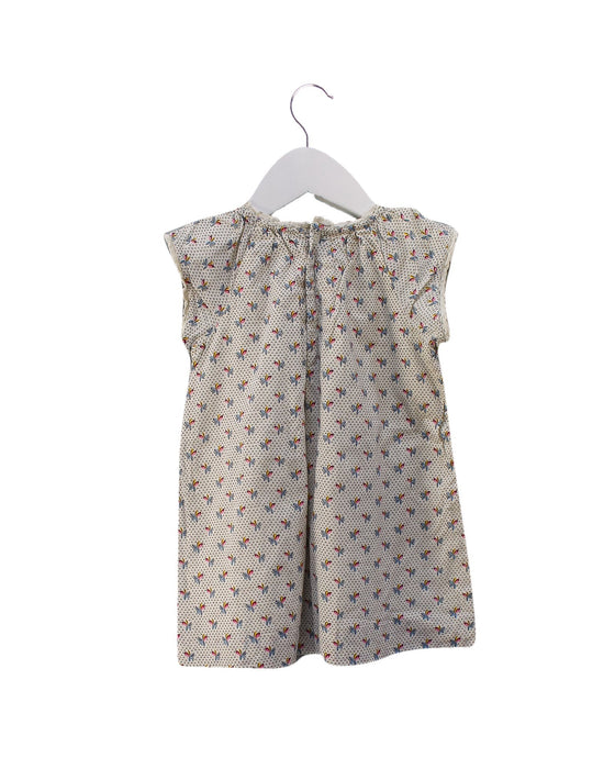 A Ivory Short Sleeve Dresses from Bonpoint in size 12-18M for girl. (Back View)