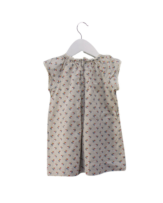 A Ivory Short Sleeve Dresses from Bonpoint in size 12-18M for girl. (Back View)