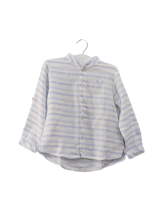 A Blue Shirts from Pili Carrera in size 3T for boy. (Front View)