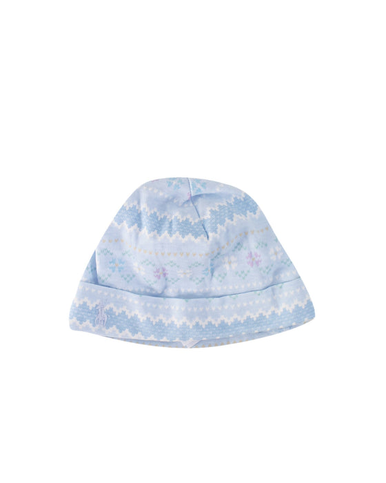 A Blue Beanies from Ralph Lauren in size 6-12M for neutral. (Front View)